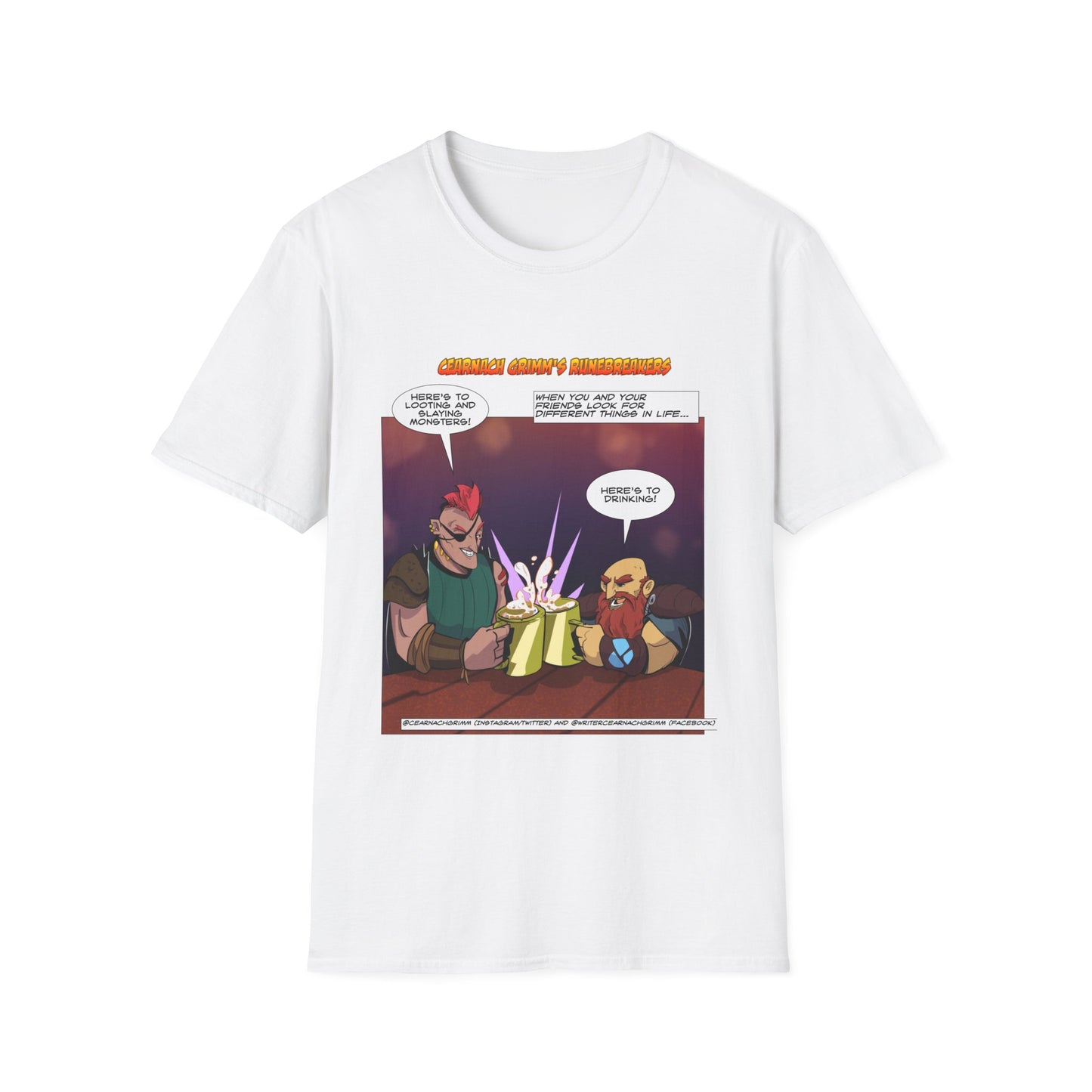 'To Drinking' Runebreakers Original Unisex Softstyle T-Shirt