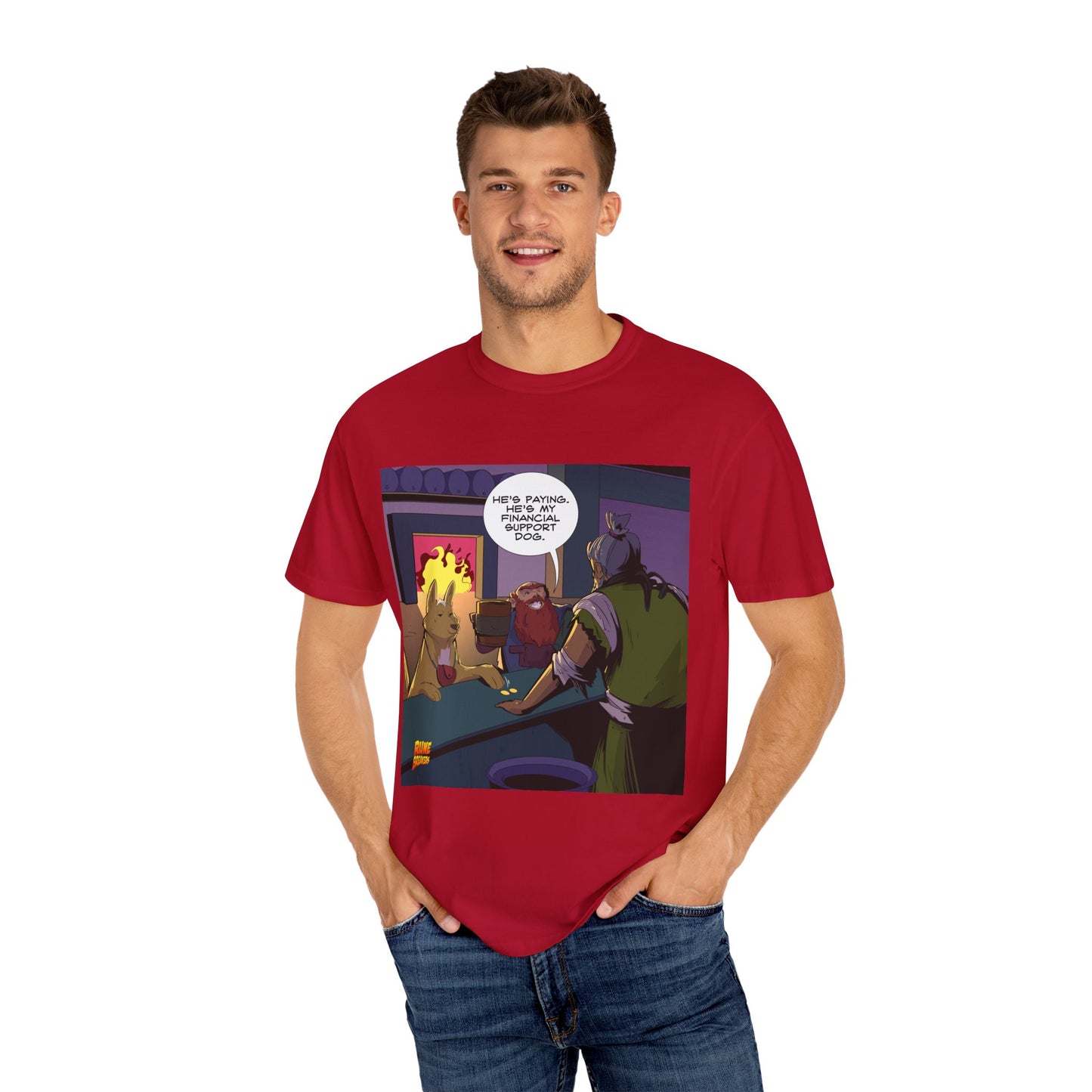 'Financial Support Dog' Runebreakers Original Comfort T-shirt