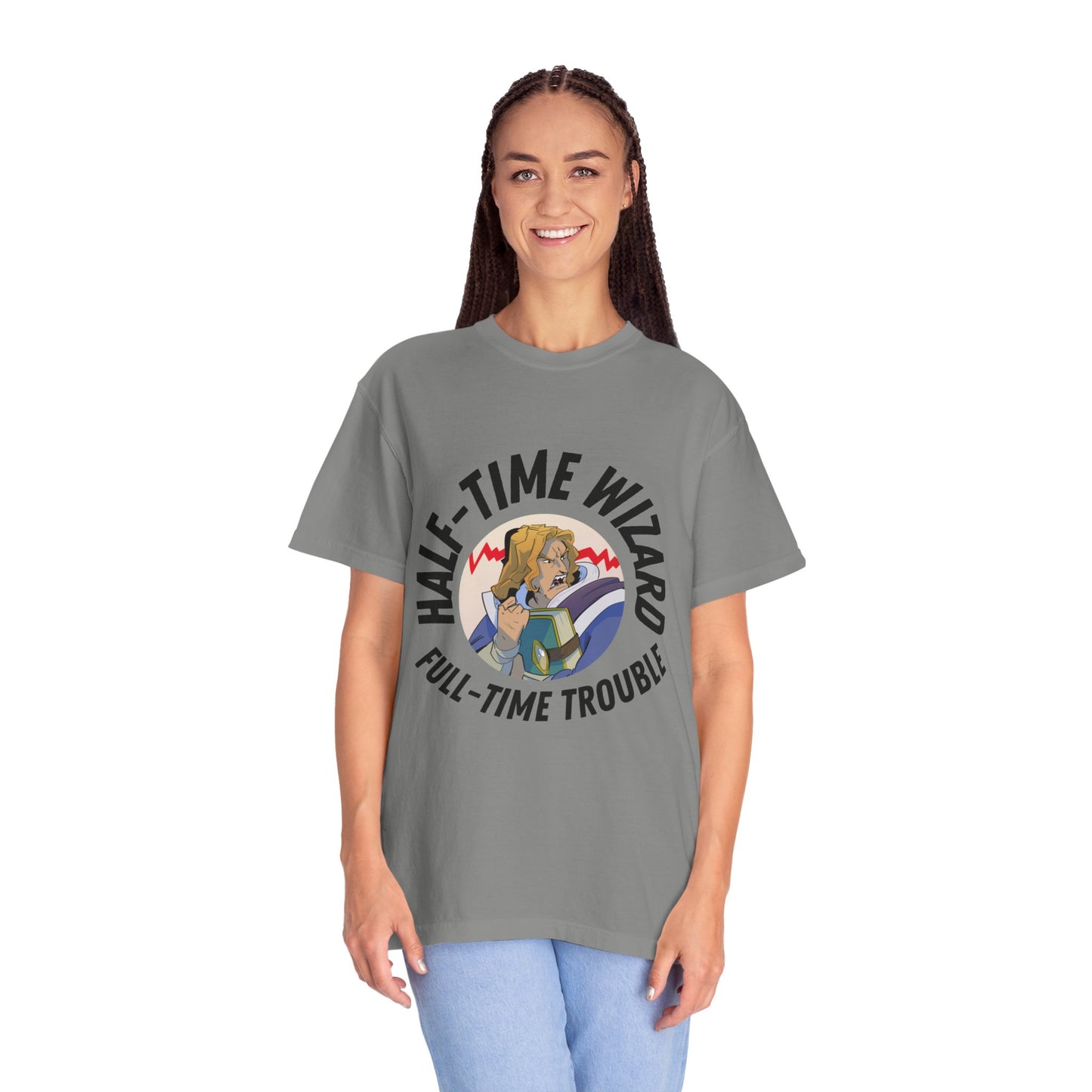 'Half-Time Wizard' Unisex Runebreakers Garment-Dyed T-shirt