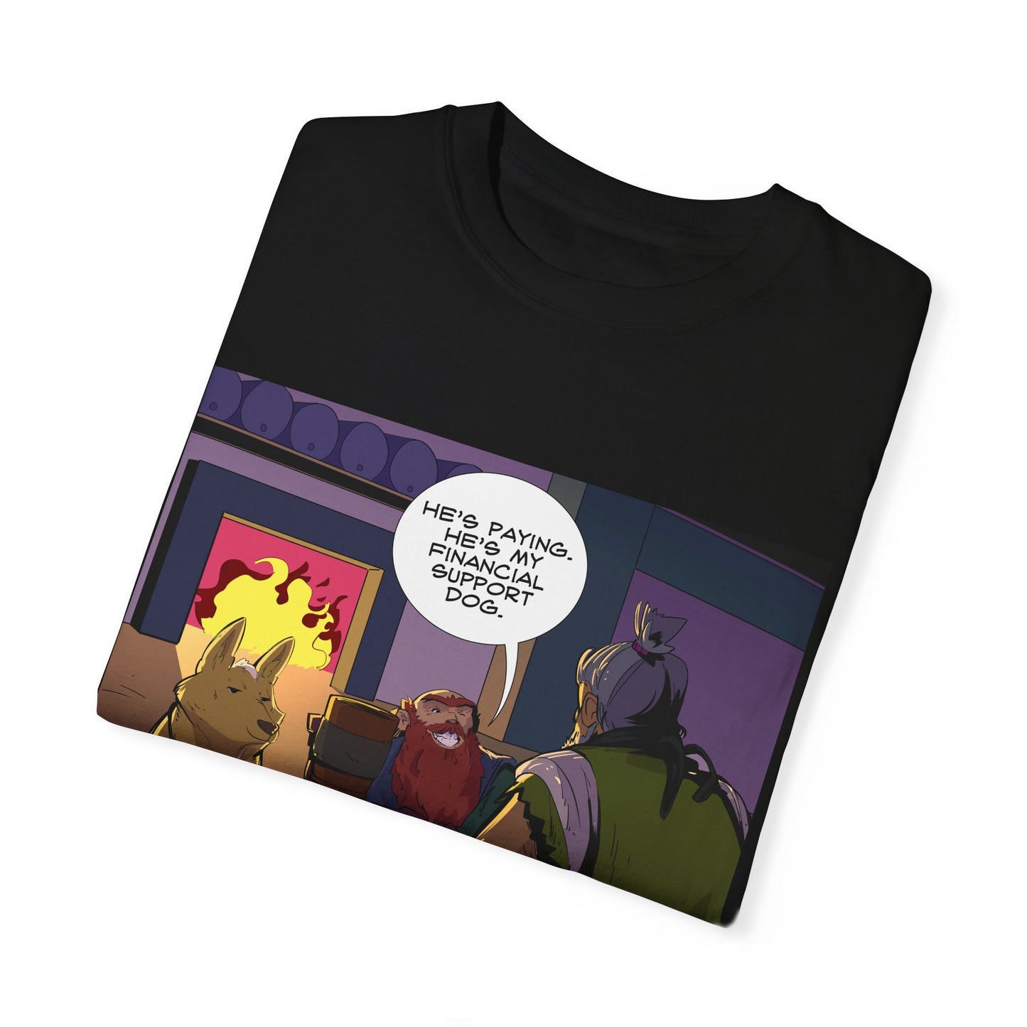 'Financial Support Dog' Runebreakers Original Comfort T-shirt