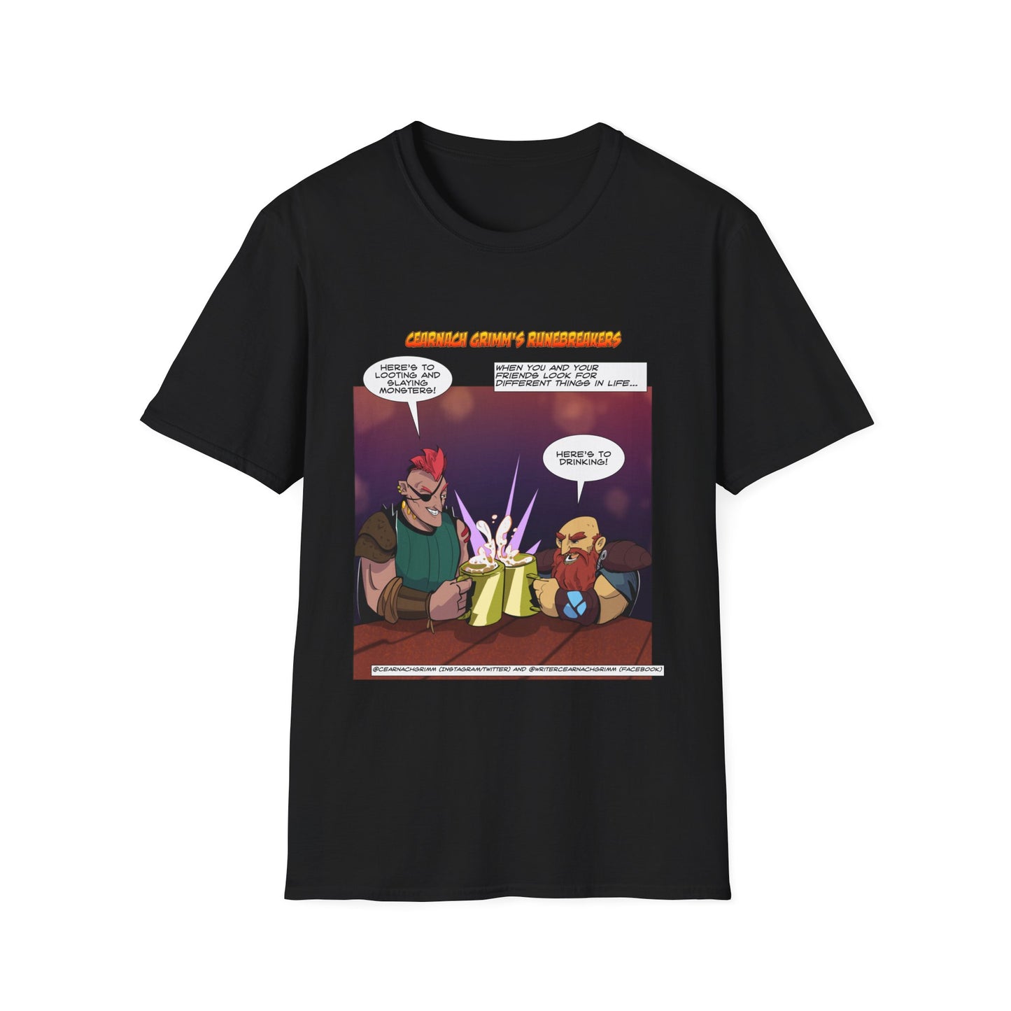 'To Drinking' Runebreakers Original Unisex Softstyle T-Shirt