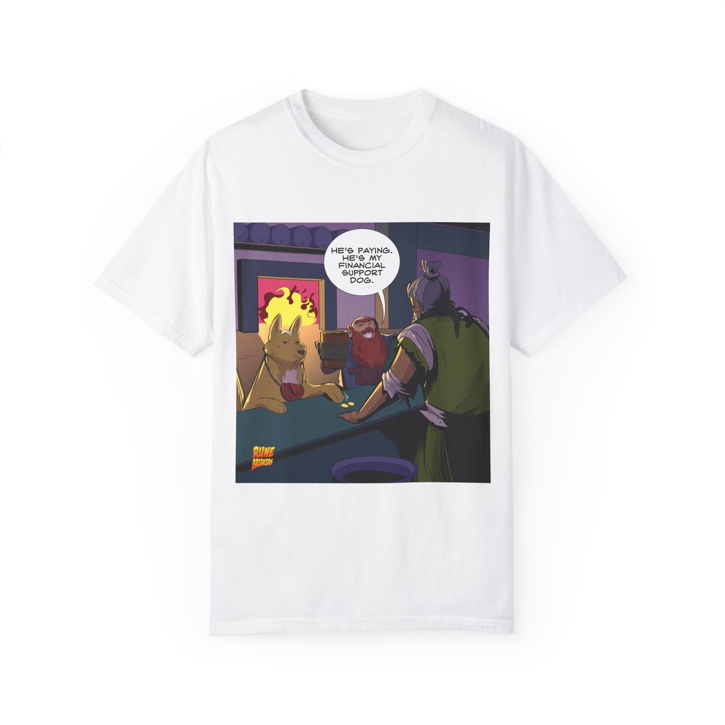'Financial Support Dog' Runebreakers Original Comfort T-shirt