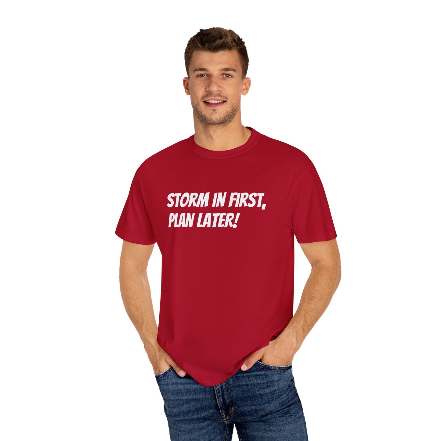 'Storm in first, plan later' Runebreakers Unisex Original Comfort shirt