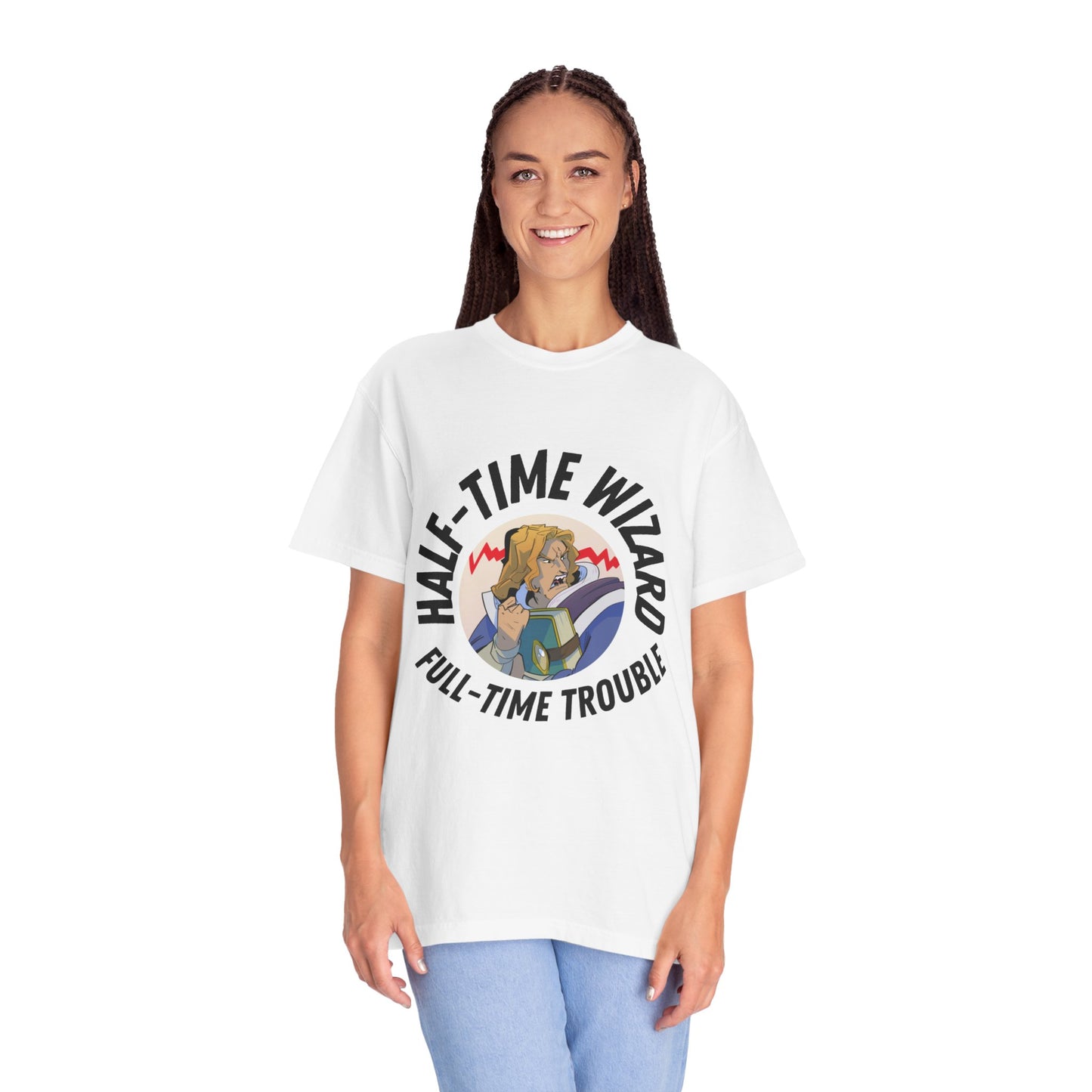 'Half-Time Wizard' Unisex Runebreakers Garment-Dyed T-shirt